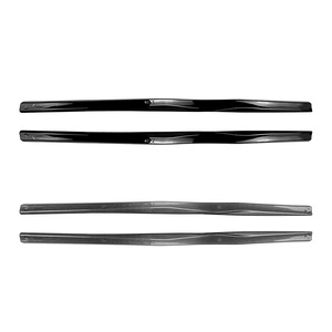 Amp-Z Side Skirts For Mercedes-Benz SLK R172 2011-2015 Piano Black Carbon Fiber Texture Body Kit - Product Image 5