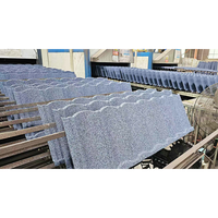 Vente en gros de tuiles métalliques revêtues de pierre de style japonais personnalisées Bardeaux d'acier de base pour les hôtels et la toiture de maison