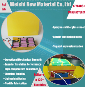 Kunden spezifische Hochspannungs-Lithiumbatterie-Schutz platinen FR4 Gelbe Epoxidharz-Glasfaser-laminierte Isolier folien - Product Image 5