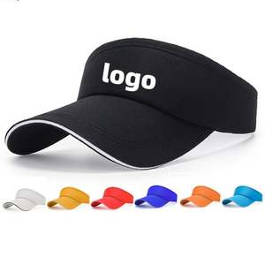 Gorra de Visera Deportiva con Logotipo Bordado Personalizado, de Secado Rápido, Ala Ancha, Transpirable, de Algodón, para Golf y Running - Product Image 2