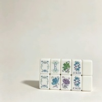 Nouveau jeu de Mahjong américain de luxe 2026 en acrylique bleu cristal, 160 cartes, pour clubs de jeu et casinos