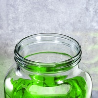 Excellent distributeur de boissons froides en verre avec support, pot en verre Mason avec couvercle en métal, distributeur de boissons pour fêtes et mariages, 1.5 gallons