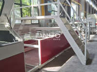 Machine de formage de tuiles de toiture ondulées décoratives en plastique renforcé de fibres de verre GRP
