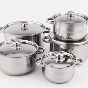 <span class=keywords><strong>L</strong></span> Food Grade Roestvrijstalen Kookgerei Set Milieuvriendelijk Keukengerei Braadpan Zilverkleurige Kookpotten - Product Image 2