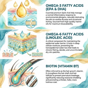 Poudre Premium pour la Peau et le Pelage des Animaux, Supplément <span class=keywords><strong>Omega</strong></span> <span class=keywords><strong>3</strong></span> Anti-Chute pour Chiens et Chats, Marque Privée OEM - Product Image 4