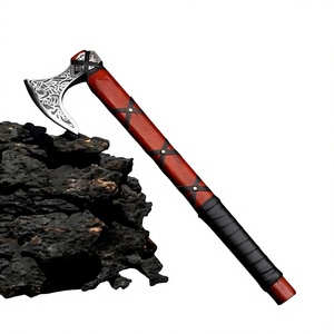 Wholesale Custom Handmade Hand Forged Stainless Steel Tomahawks <b>Wood</b> Handle Customized Industrial Grade <b>Axe</b> for Outdoor Camping - Product Image 5
