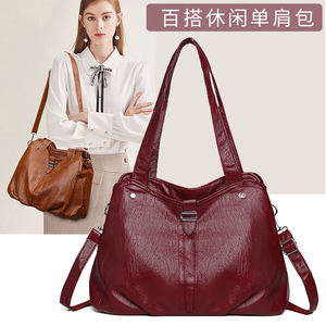 กระเป๋าโท้ทวัสดุ PU สำหรับสุภาพสตรีทันสมัย กระเป๋าถือแบรนด์ดีไซเนอร์ กระเป๋าถือสไตล์เรโทรและมีเอกลักษณ์เฉพาะตัว.9025 - Product Image 5