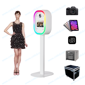 Chaîne d'approvisionnement mondiale <span class=keywords><strong>photobooth</strong></span> Shell Ovale Faceplate Photo Booth avec lumières led pour <span class=keywords><strong>mariage</strong></span> <span class=keywords><strong>photobooth</strong></span> avec flight case - Product Image 4
