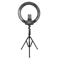 AFI R219 Selfie Circular Power Bank Led Ring Light dengan Stativ Trepied Stand Penyangga Ponsel untuk Makeup