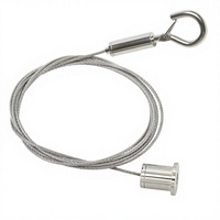 Kit de câble suspendu au plafond avec crochet de suspension Pince de câble à crochet réglable pour suspendre l'image, panneau acoustique