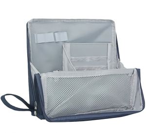 Large Capacity Cosmetic <b>Bag</b> for Women Travel Makeup <b>Bag</b> Flat Open Portable Toiletry <b>Bag</b> - Product Image 1