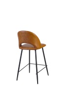 Tabouret de bar rembourré de qualité commerciale avec structure en fer, siège pour bar, café, hôtel, restaurant