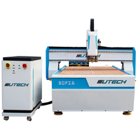 Machine de fraisage CNC professionnelle 3D à changement d'outil automatique avec moteur de broche 9KW, broche simple pour le travail du bois et les meubles en bois