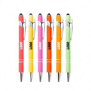 Cadeaux d'affaires promotionnels, stylo à bille personnalisé avec logo imprimé, stylo à bille orange lisse pour hôtel, stylo à bille 1 mm - Product Image 1