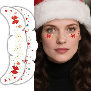 Nueva piel segura Feliz Navidad lindo estilo niños impermeable impreso colorido cuerpo temporal cara pecas <span class=keywords><strong>tatuaje</strong></span> pegatina - Product Image 2