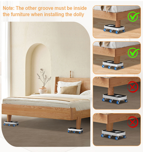 ชุดเครื่องมือเคลื่อนย้ายเฟอร์นิเจอร์แบบหกล้อ พร้อมแท่น ABS ปิดมิดชิด ใช้งานง่าย ช่วยให้การช็อปปิ้งสะดวก ปรับแต่งได้ รองรับ OEM - Product Image 6