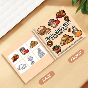 Livre de coloriage sur le thème d'Halloween Livre de coloriage facile et audacieux de 24 pages pour enfants Livre d'activités artistiques inspiré de l'automne - Product Image 4