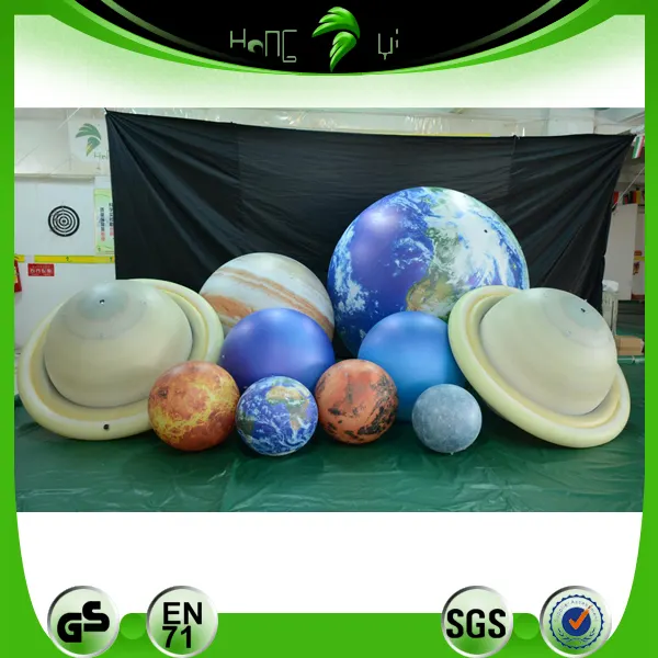 Горячая Распродажа, подвесные надувные планеты освещения, надувной воздушный шар с солнечной системой со светодиодной подсветкой