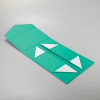 Boîtes d'emballage de cadeaux pliantes en carton gris de luxe Carton magnétique noir pour vêtements Chapeau Caps Expédition Durable et élégant