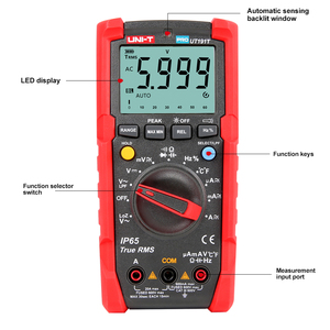 UNI-T UT191E ทรูอาร์เอ็มเอส 6000 มัลติมิเตอร์ดิจิตอลอุตสาหกรรม 3 เฟส วัดค่าไฟฟ้ากระแสสลับ 600V แบบทรูอาร์เอ็มเอส - Product Image 1