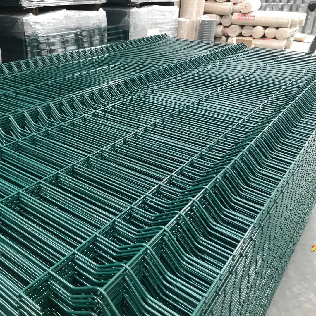 Pagar jala kawat melengkung dilapisi perkebunan kaku 3d kualitas tinggi besi logam PVC Gratis pagar jaring pagar taman