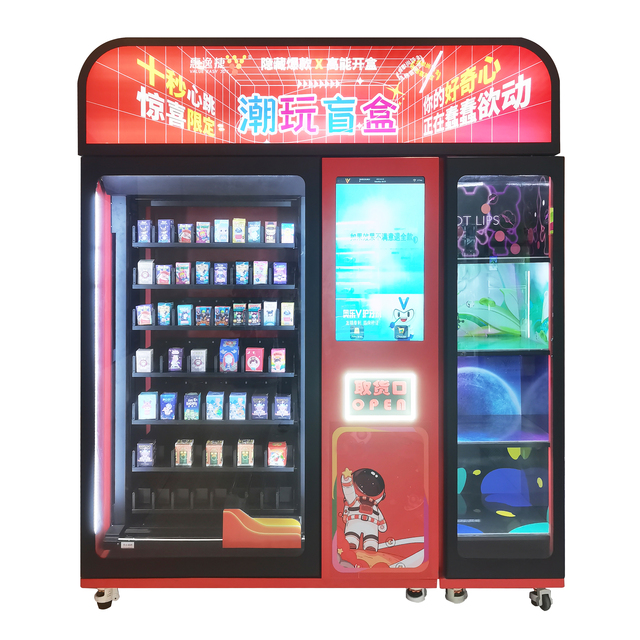 Factory Custom SDK Enabled Mystery Box Vending Machine with 32 Inch Touch Screen and 448 Piece Capacity