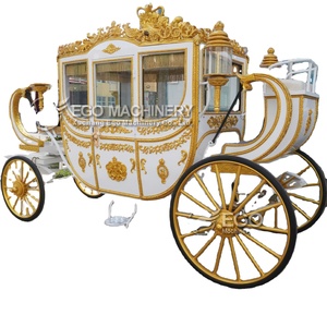 Carruaje Real Eléctrico de Lujo al Mejor Precio, Transporte Especial, Carruaje Moderno para Caballos, Carroza para Navidad - Product Image 1