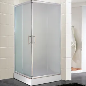 סט מקלחת אמבטיה עם דלת זכוכית דלת הזזה למקלחת עם דלת הזזה צד זכוכית מעוקלת