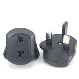 Uni Eropa 2 Pin untuk 3 Pin Inggris Tenaga Listrik Alat Cukur Sikat Gigi Plug Adaptor Converter Tahan Lama untuk Perjalanan Soket Adaptor - Product Image 2