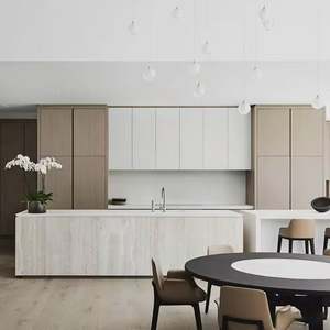 Gabinete de Cocina Comercial de Madera Contrachapada, Diseño Personalizado, Precio Directo de Fábrica, Gabinete de Cocina Moderno de Alta Calidad - Product Image 2