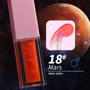 MLM Customizable Glitter Shimmer Plumping <b>Lip</b> Oil Magic Color Changing Peach Scented Hydrating <b>Lip</b> Gloss shimmer <b>lip</b> gloss - Product Image 2