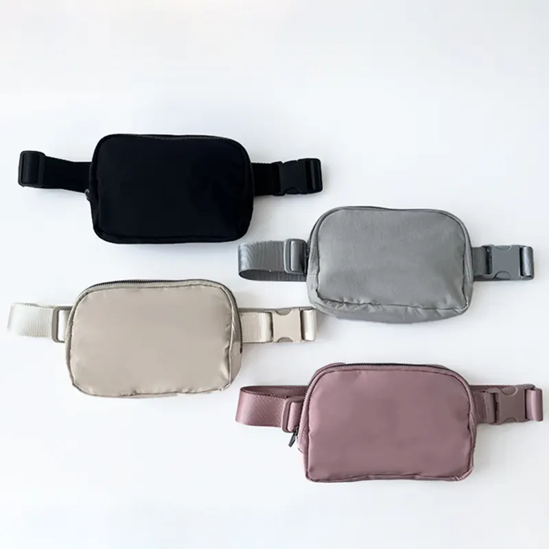 Waist Bag Pouch Nylon Running Belt Bag Custom Crossbody Men Fanny Pack with Lock for Women Pillow Water Proof Zipper Pouch OEM