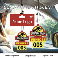 Désodorisant de voiture FTQS en forme de dinosaure, squelette de T-Rex découpé, désodorisant suspendu en papier pour véhicule, cadeau en gros, OEM, marque privée