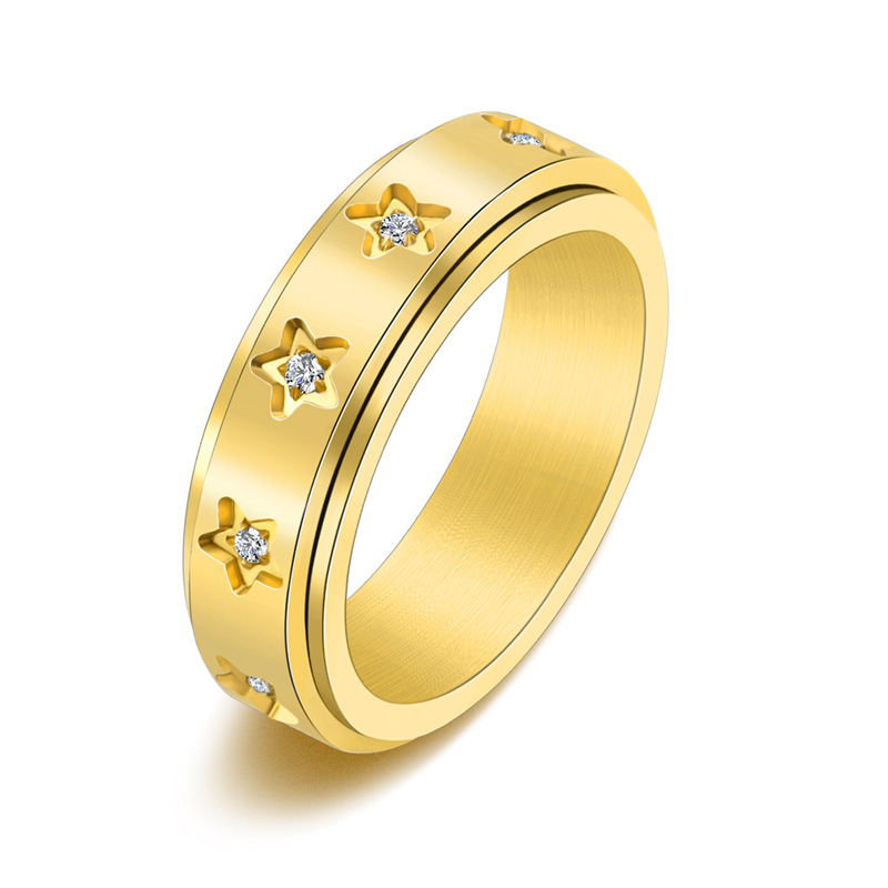 Fashion Jewelry 316L Stainless Steel Spinner