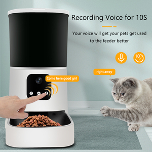 Mangeoire automatique pour animaux de compagnie, wi-fi, 4 l, 2.4G, bol avec caméra, amovible, en acier inoxydable - Product Image 2