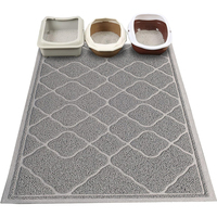 Tapis de table antidérapant double couche résistant à la saleté à motif animal en PVC écologique pour chats et chiens