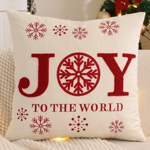 Coussin décoratif <span class=keywords><strong>de</strong></span> Noël Aodu, motif festif Père Noël, bonhomme <span class=keywords><strong>de</strong></span> neige, renne, plaid, pour <span class=keywords><strong>canapé</strong></span>, vente en gros, direct usine - Product Image 3