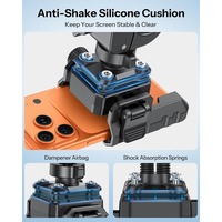 Support GPS pour vélo étanche et antichoc, rotatif à 360°, support de téléphone portable anti-vibration en ABS avec fixation sur guidon