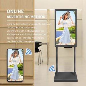 Kiosque portatif de batterie de 32 pouces sur l'affichage portatif de kiosque de roues avec le lecteur multimédia de la publicité de batterie - Product Image 5