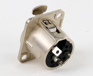 Weiblicher Einbausteckverbinder, 3-polig XLR, Metallgehäuse-Chassisbuchse mit Lötanschlüssen - Product Image 3