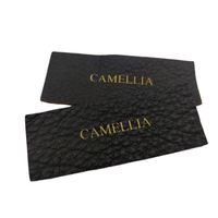 Écussons en cuir gaufré personnalisables à coudre pour vêtements, étiquettes de logo pour col de chemise, étiquettes autocollantes pour jeans
