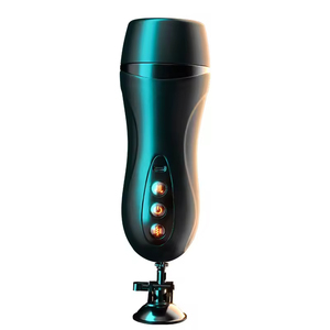 Godet de masturbation automatique pour homme en gros avec 10 modes de vibration, silencieux, réaliste, en TPE, fonction de chauffage et d'aspiration, Godet d'avion - Product Image 1