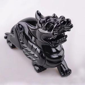 <span class=keywords><strong>Obsidienne</strong></span> Fengshui naturelle Animal sauvage mythique sculpté à la main en cristal <span class=keywords><strong>Pixiu</strong></span> pour la décoration intérieure - Product Image 4
