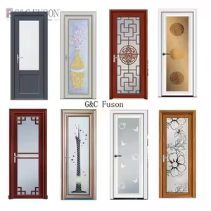 Vente en gros de fenêtres et portes commerciales en aluminium Fuson Bureau résidentiel à battant Français luxe grand verre mince étroit moderne - Product Image 2