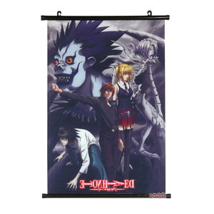 26 couleurs, 60*90cm, rouleaux muraux de haute qualité, rouleaux muraux imperméables pour les fans d'anime Death Light Yagami L Lawliet <span class=keywords><strong>Ryuk</strong></span> - Product Image 1