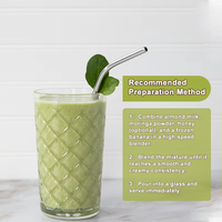 Poudre de feuilles de Moringa personnalisée OEM 454g 1lb Sans arôme Complément alimentaire Vente en gros
