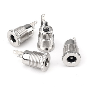 2.5*5.5mm DC099 loại dọc vỏ kim loại DC Thùng <span class=keywords><strong>Jack</strong></span> ổ cắm nữ DC <span class=keywords><strong>Jack</strong></span> - Product Image 1