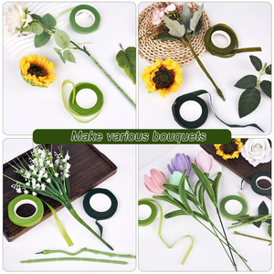 Cinta de tallo floral Flor artificial <span class=keywords><strong>Estambre</strong></span> Wrap Floristería Cintas verdes Suministros de flores de papel - Product Image 4
