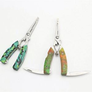 Pince de pêche multifonctionnelle Flying Camouflage Road Forceps en acier à haute teneur en carbone durable pour la pêche en mer, en bateau, sur la plage, en rivière et en lac - Product Image 4