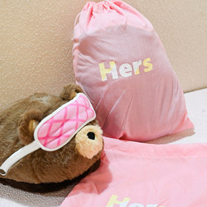 Pantoufles en peluche ours brun mignon de dessin animé avec masque pour <span class=keywords><strong>les</strong></span> yeux rose amovible, en coton doux et mousse à mémoire de forme, pantoufles d'intérieur - Product Image 5